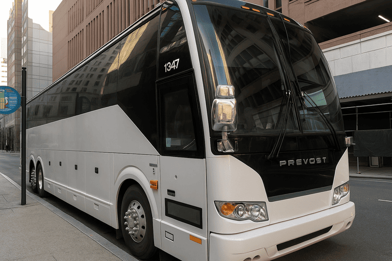 a Charter Bus Rental St. Joseph coach bus